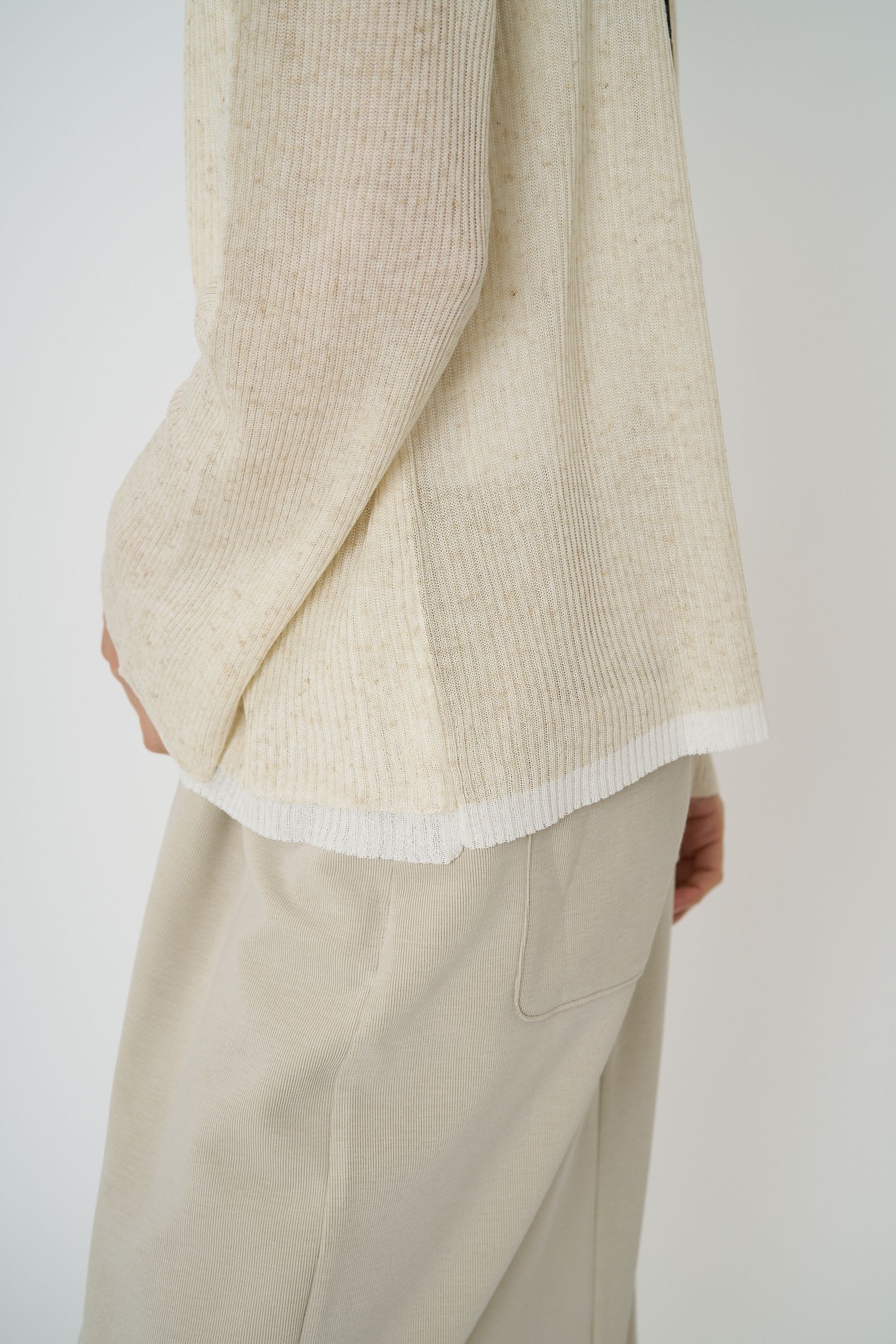 [9561-089GS] タンクレイヤードニット ピンク