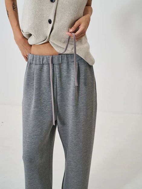 SPONDISH TUCK PT グレー