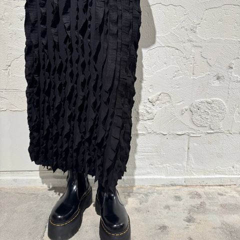 ティアードラインスカート ブラック