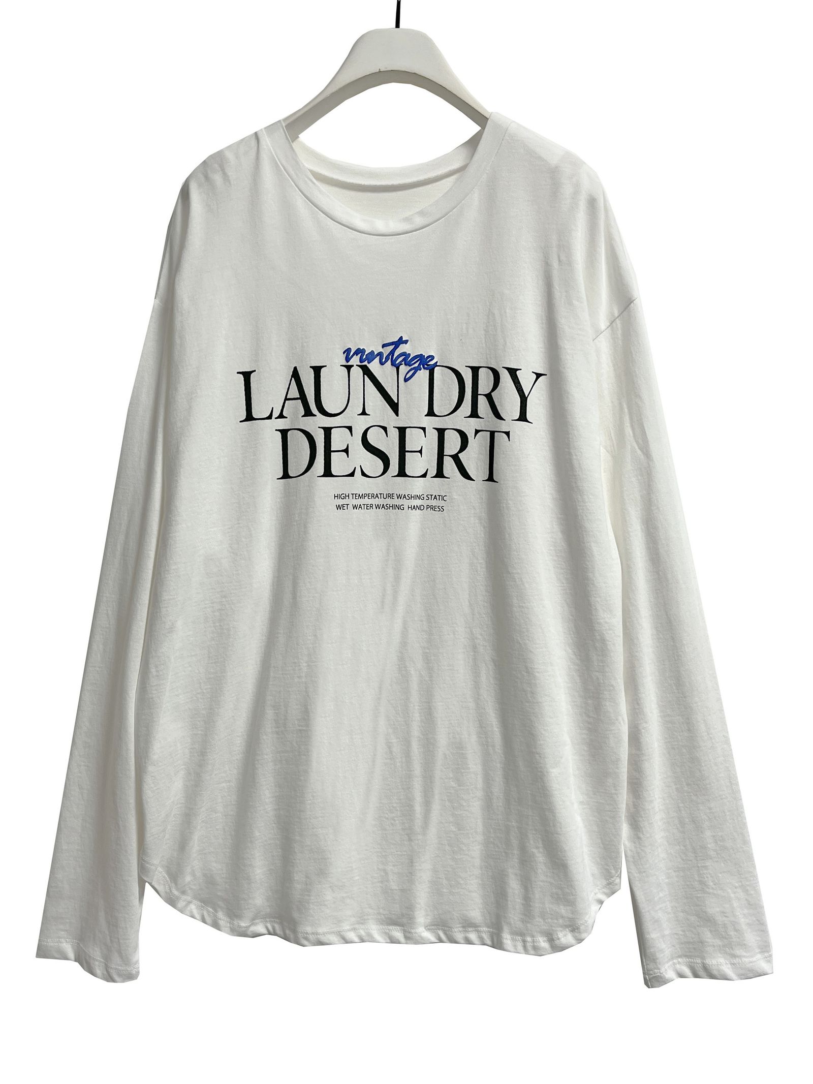 [8456-497KK] LAUNDRY発泡ロゴTee ホワイト