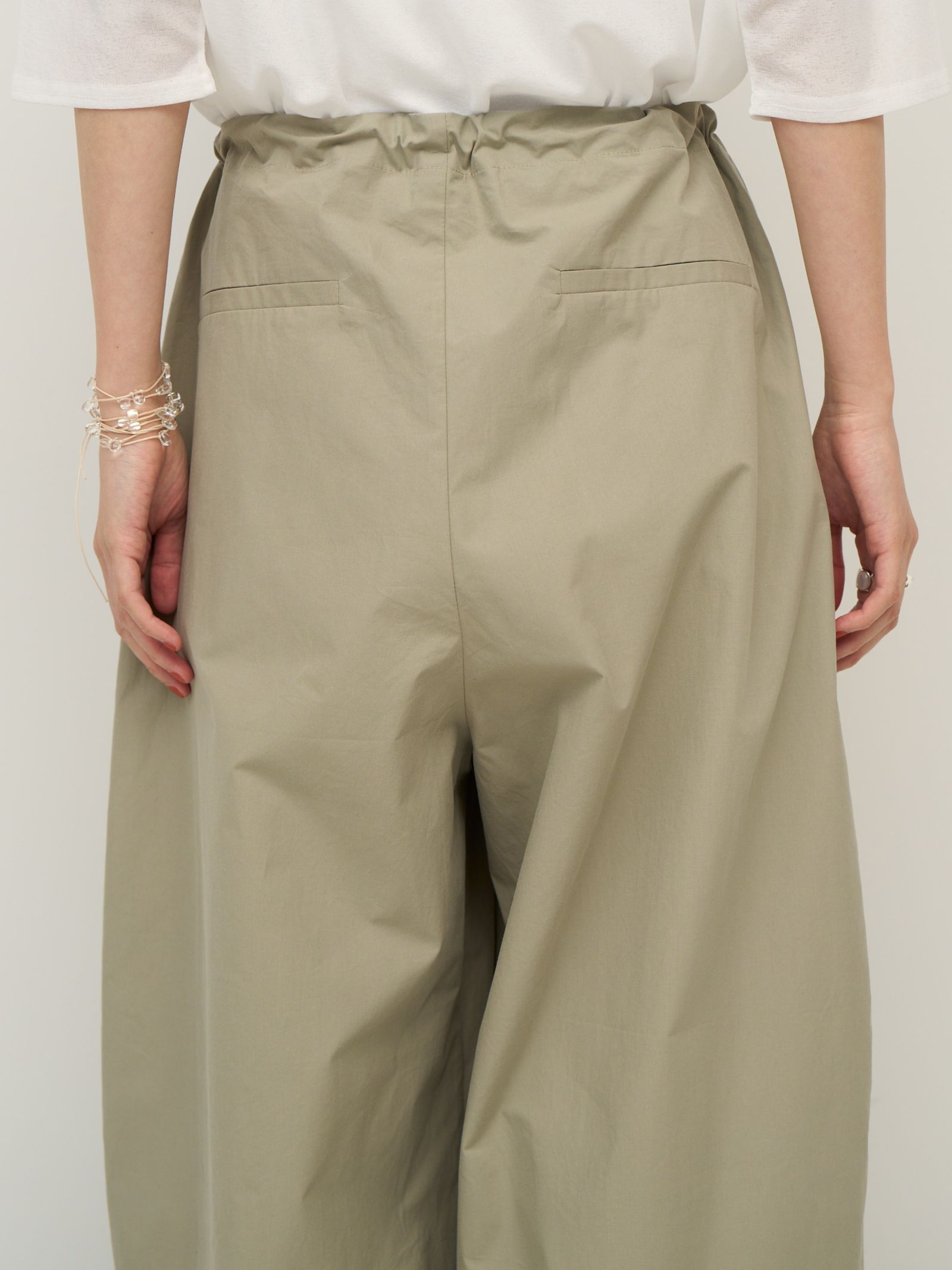 [3562-338MK] ウエストフリーコクーンPT カーキ