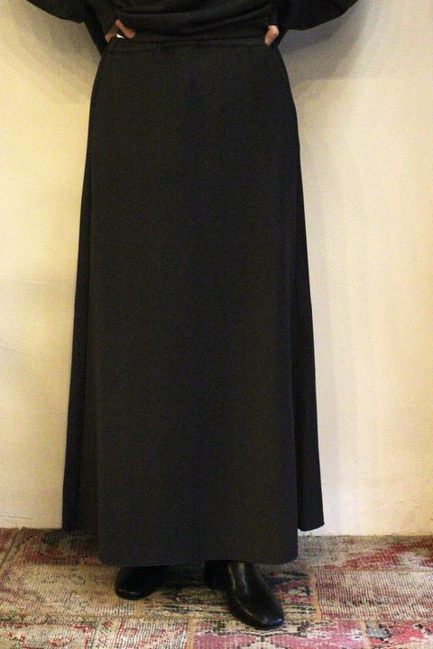 ライトダンボールフレアスカート チャコール