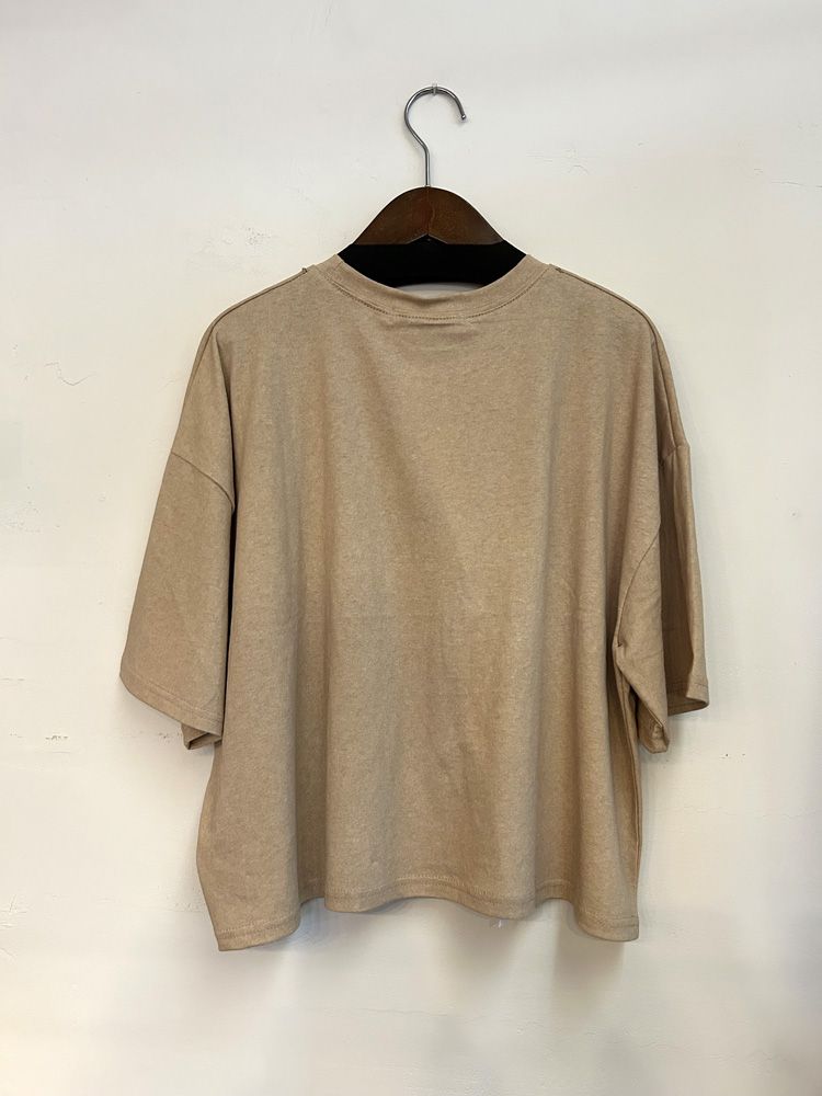 pearl necklace LOGO T ベージュ