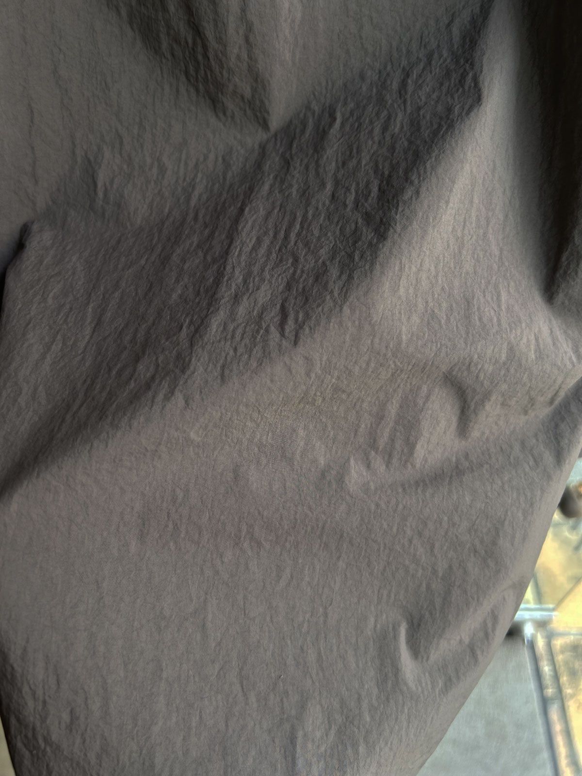 ライトナイロンワイドパンツ ダークグレー