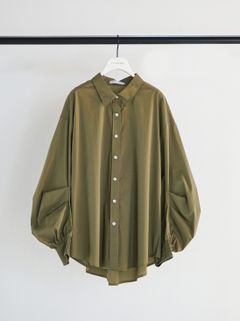 [1261-017KK] タックボリュームスリーブSH カーキ