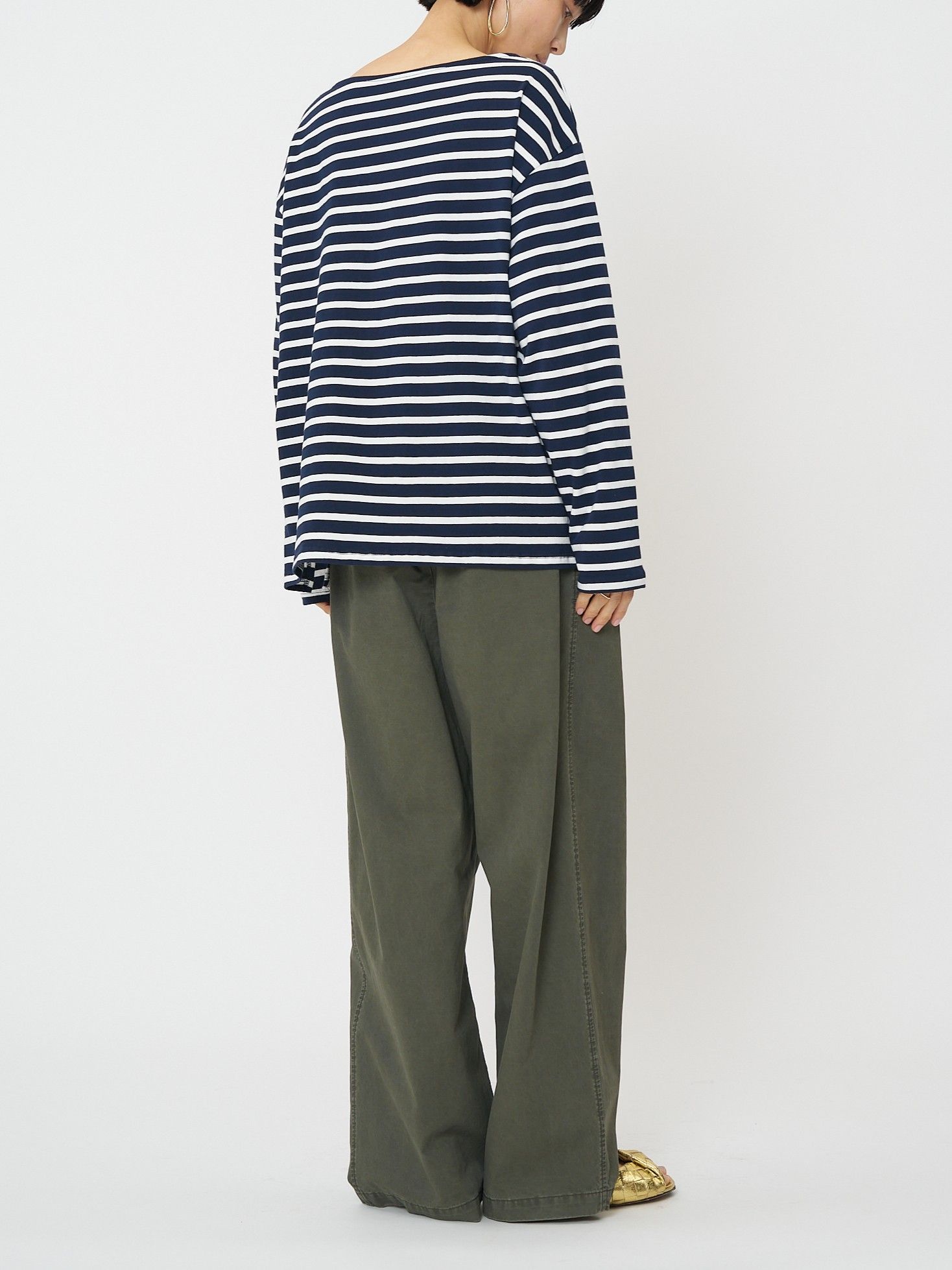 [8461-104KK] ボーダープリントロンTee ミックス