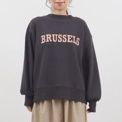 スーパーストレッチベアワッフル BRUSSELS プリントPO カーキグレーxサーモンピンク