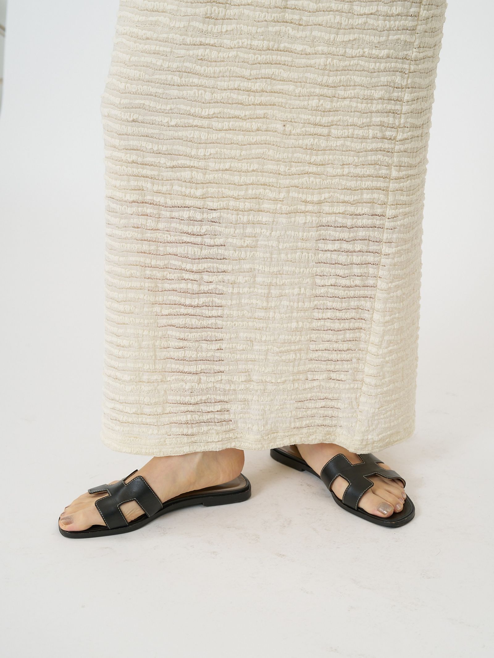 [2261-047BZ] ストレッチレースSK アイボリー