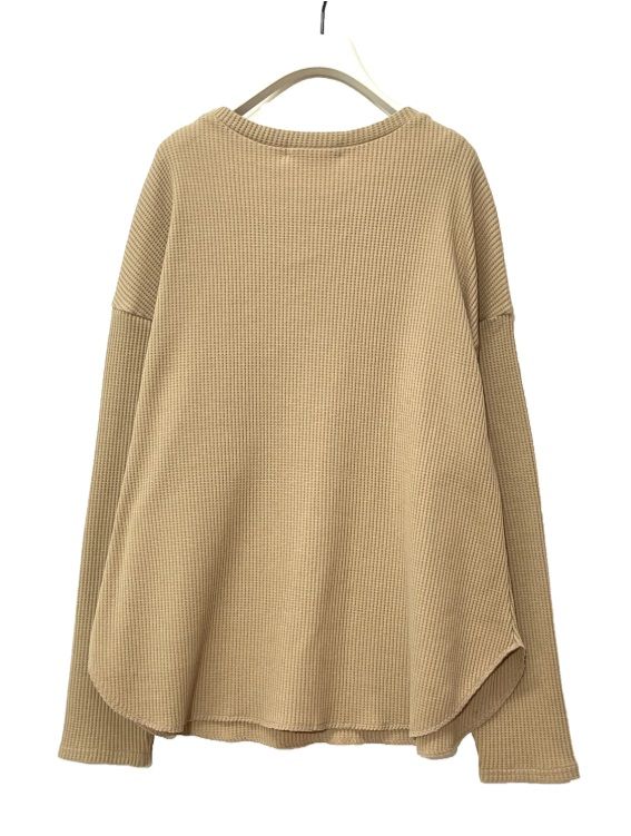 サーマルカジュアルロゴTee ベージュ