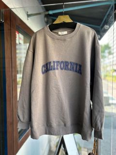 裏起毛 CALIFORNIAロゴプルオーバー カーキグレー