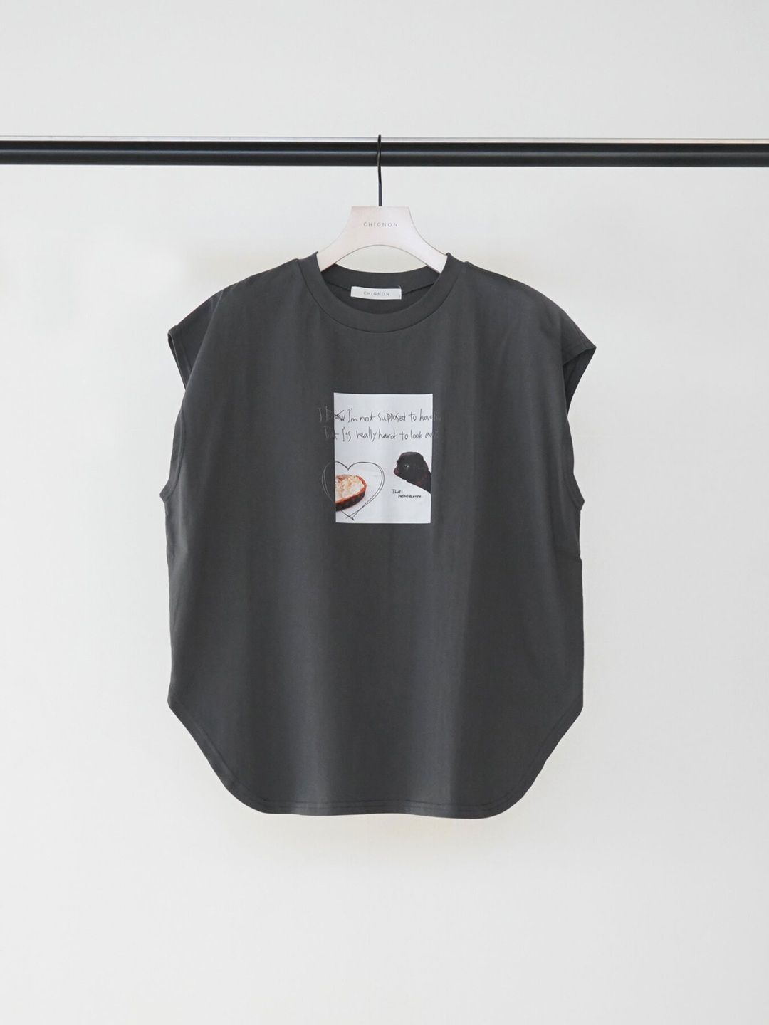 [8463-710KK] ミニPHOTOフレンチ チャコール