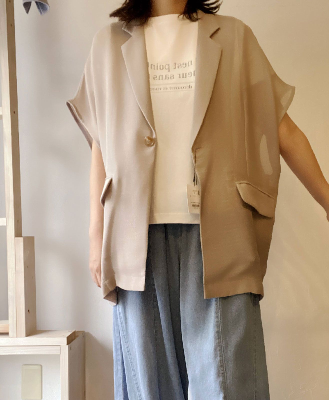 シルケットコンパクトTシャツ ホワイト