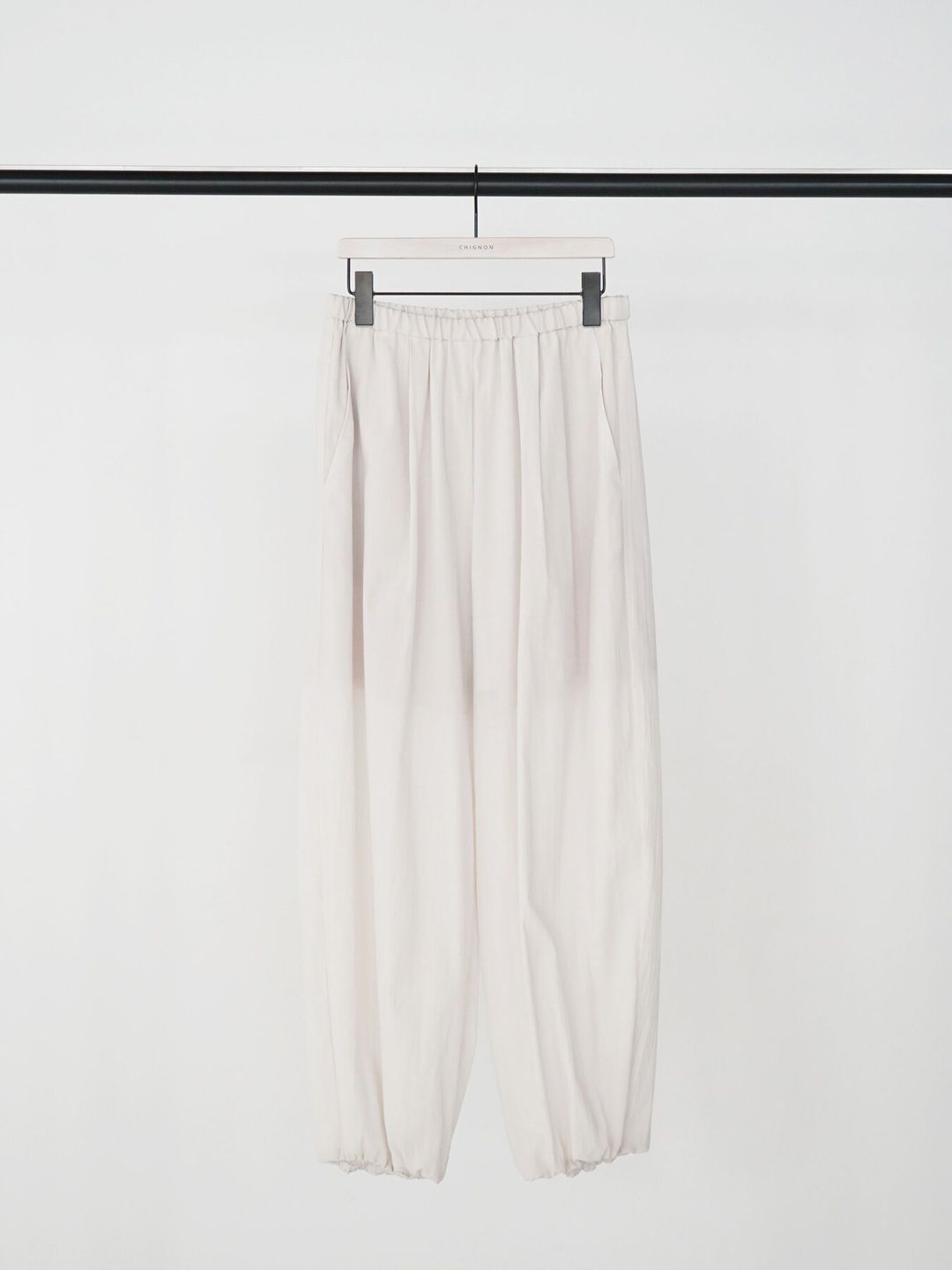 [3863-651BZ] シアーバルーンPT ライトグレー