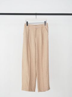 [3863-654YM] ドットJQストレートPT ベージュ