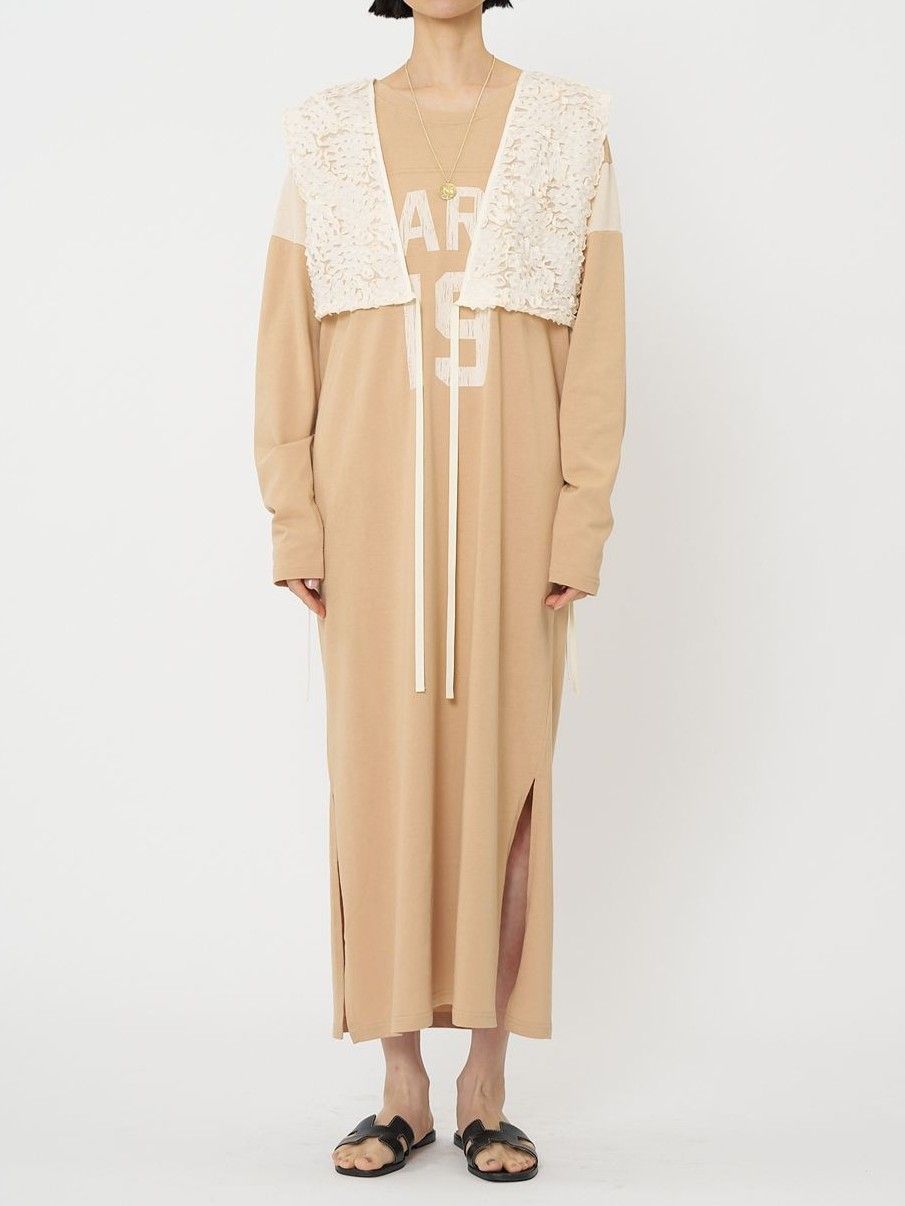 [1961-049BZ] フリルエンブロミニベスト アイボリー