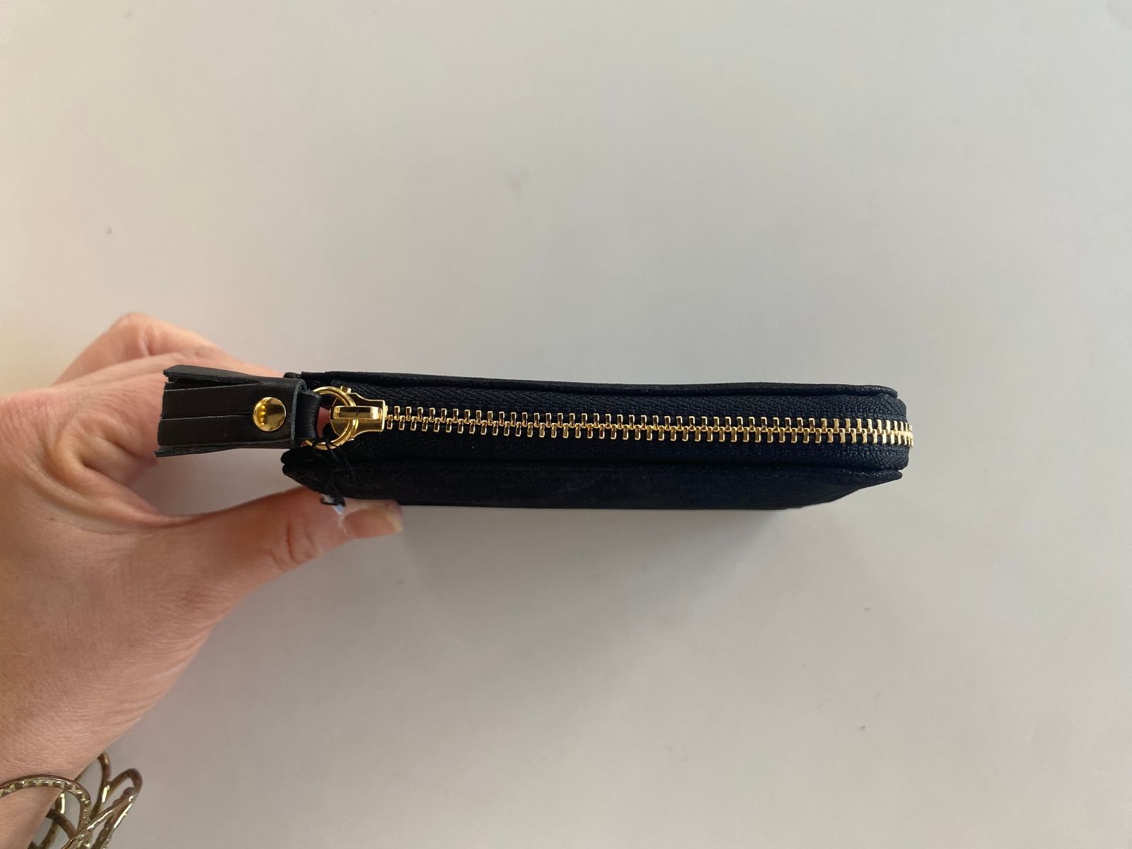 HAK L ZIP SHORT WALLET ブラック