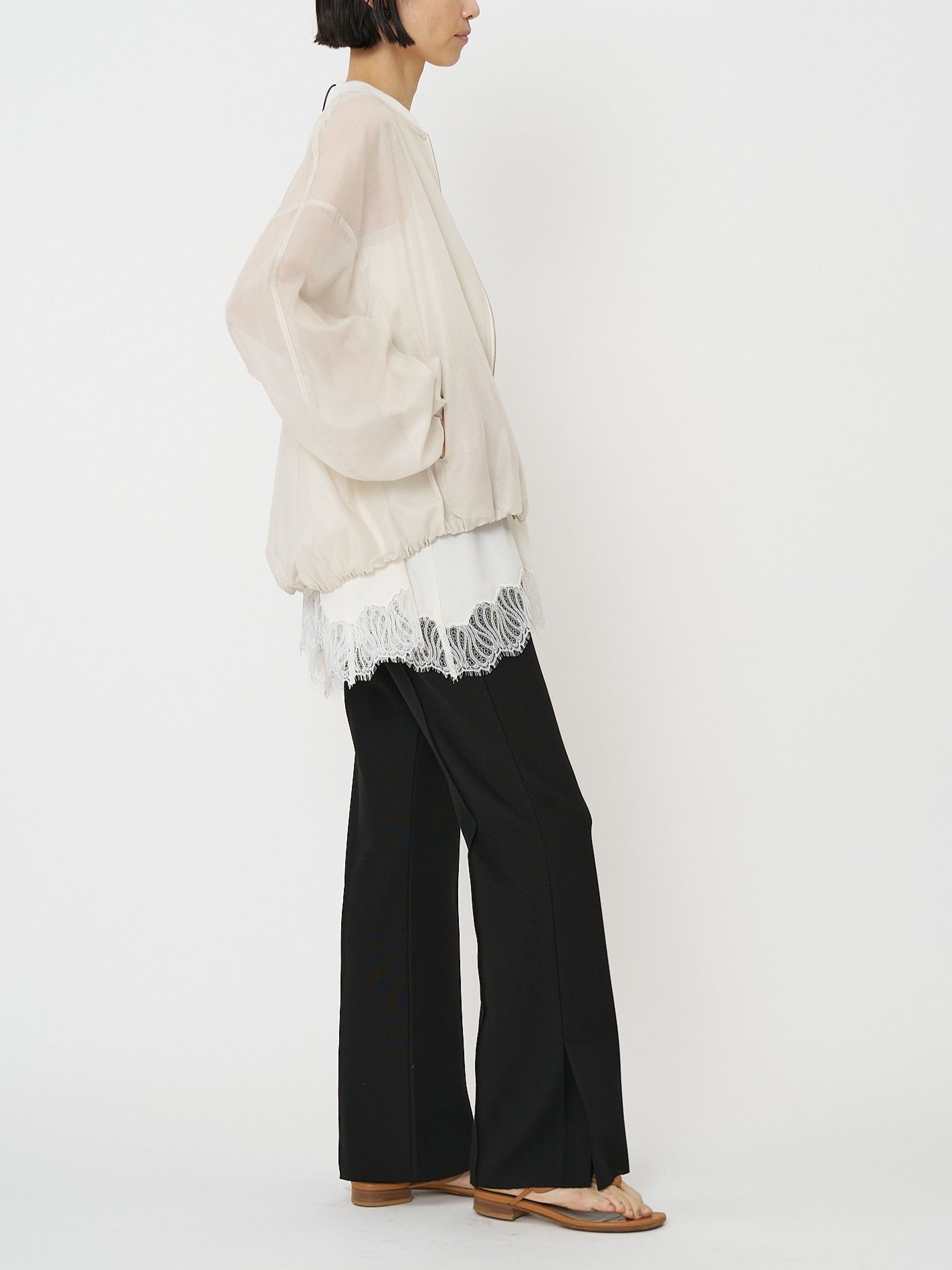 [4861-003KK] シアーチンツブルゾン エクリュ