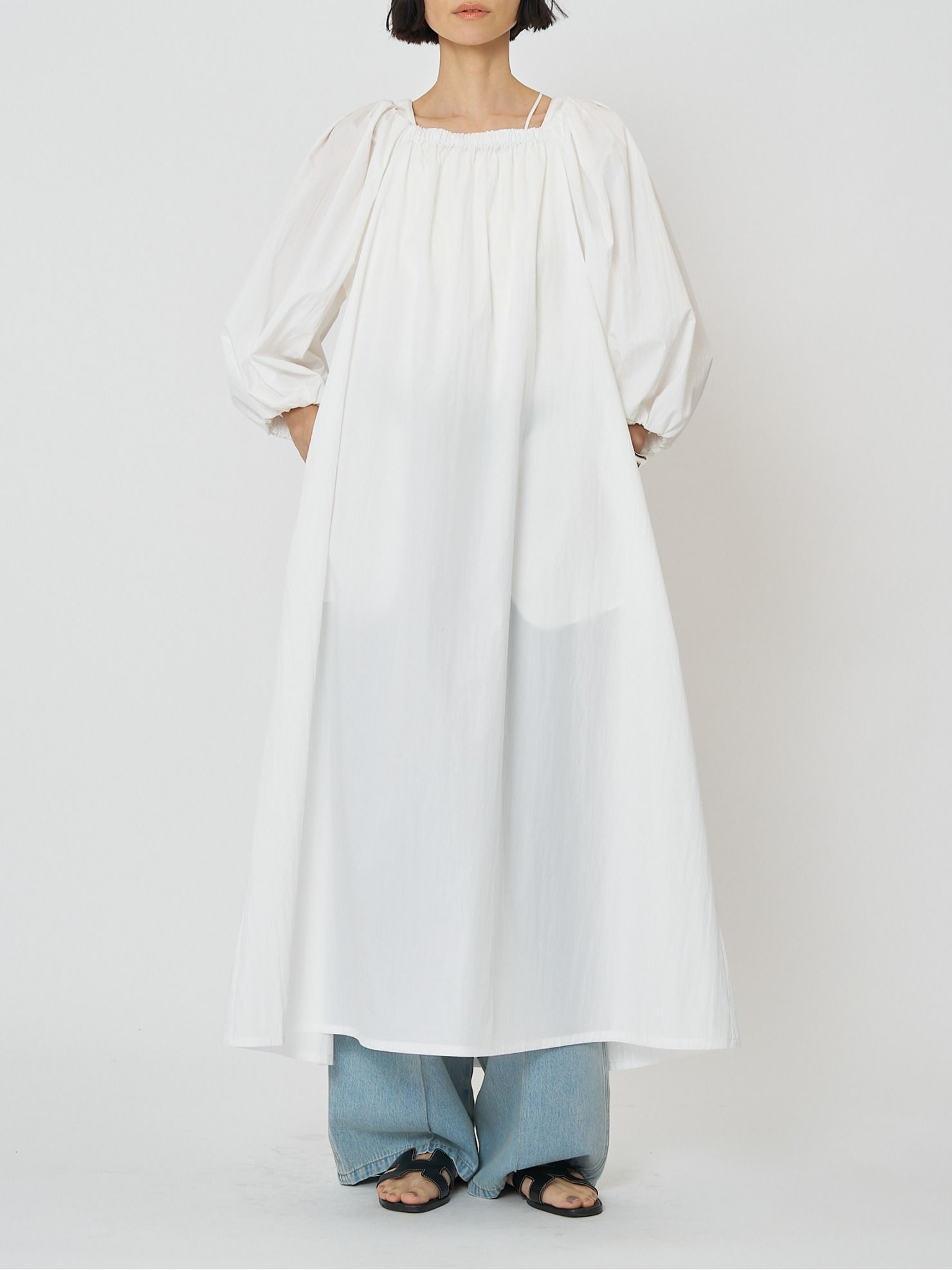 [5261-034MK] ボリュームスリーブOP ブラック