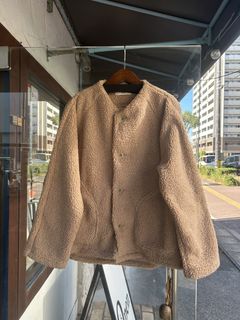 もこもこプードルパイル ラグランジャケット モカ