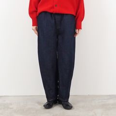 12ozムラデニム ラウンドパンツ インディゴxオレンジ