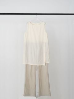 [3863-652BZ] チュニックコンビネゾン アイボリー