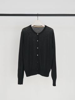 [9263-694GS] ミニマルクルーネックCDトップス ブラック