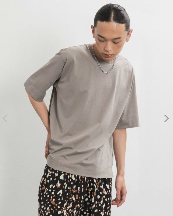 5分袖Tシャツ 岩肌