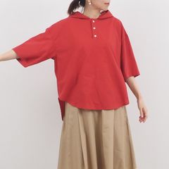 ふんわりローン フーディシャツ レッド