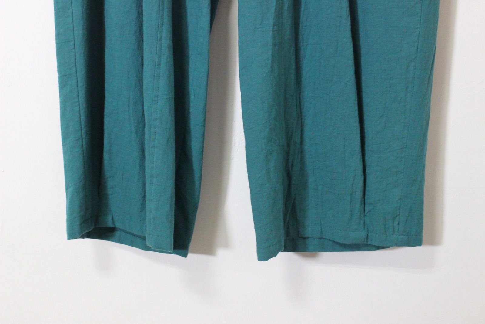 コットンナチュラルエッグパンツ グリーン