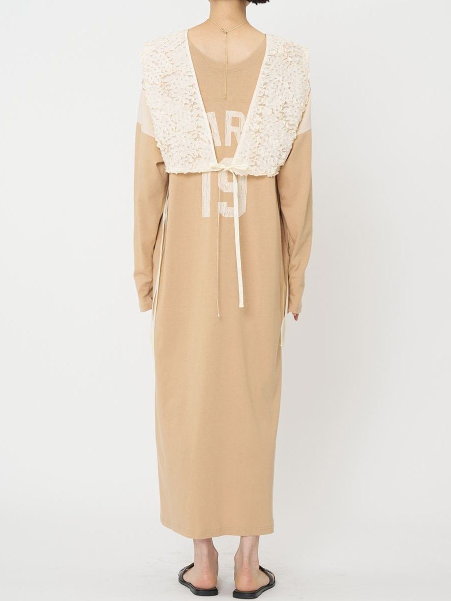 [1961-049BZ] フリルエンブロミニベスト アイボリー