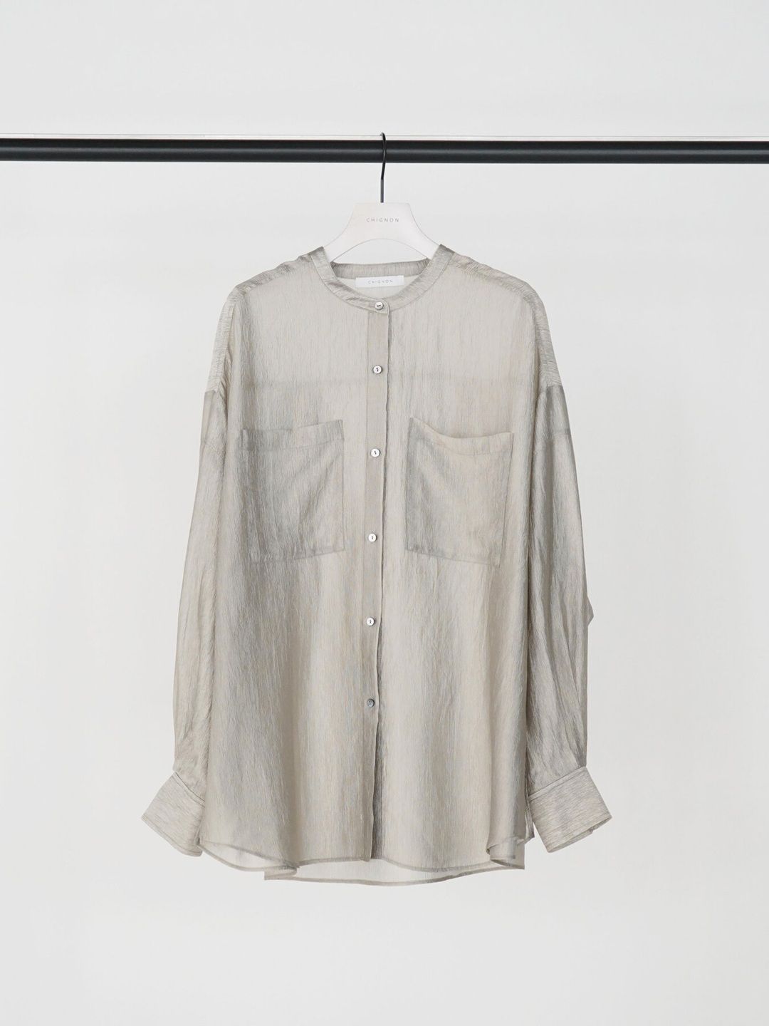 [1563-637YM] シアールミオーバーBL ライトグレー