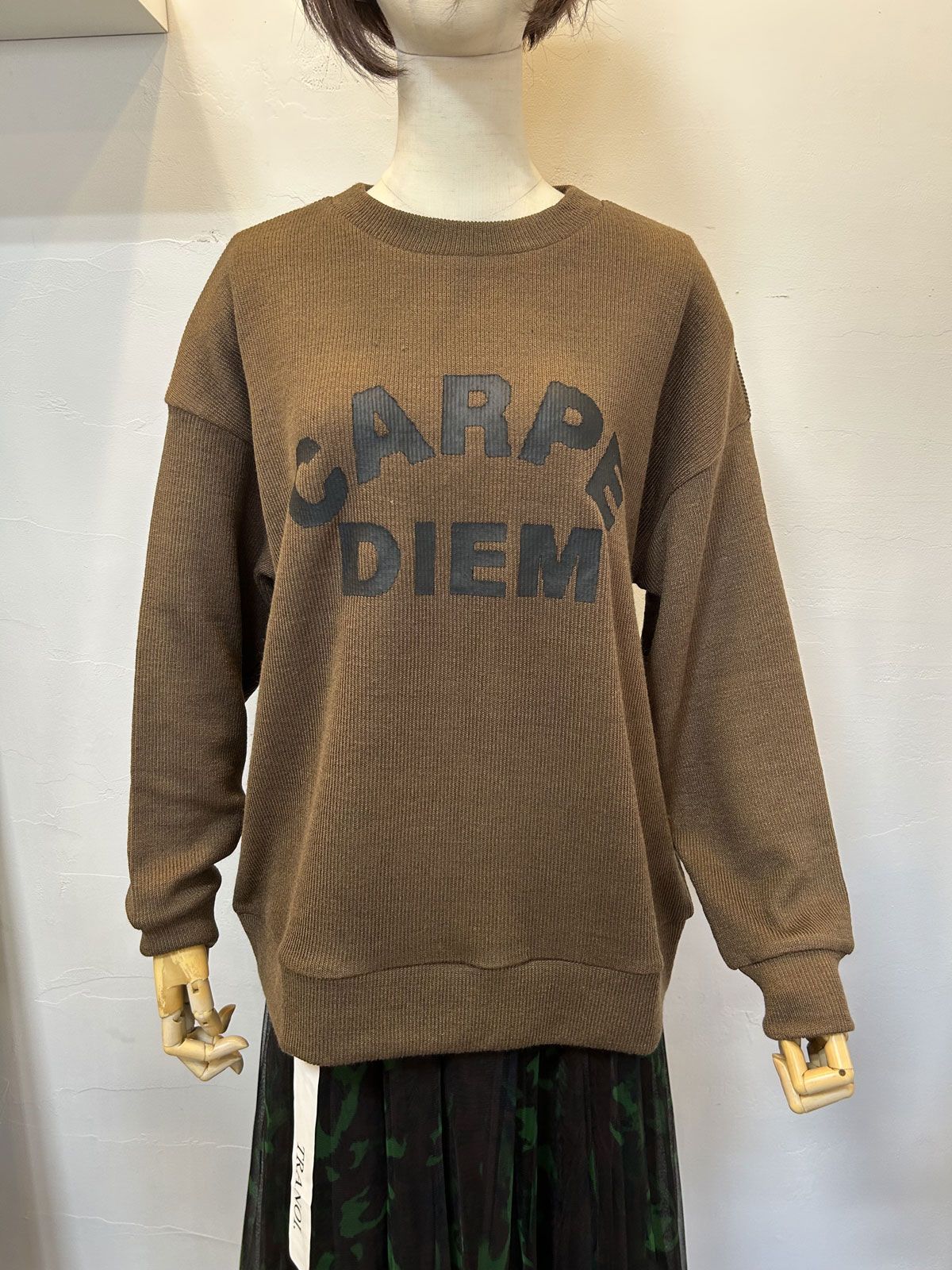 ロゴニットソー ブラウン