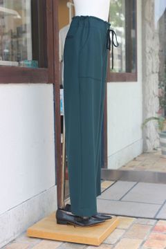 ストレッチポンチワイドパンツ グリーン