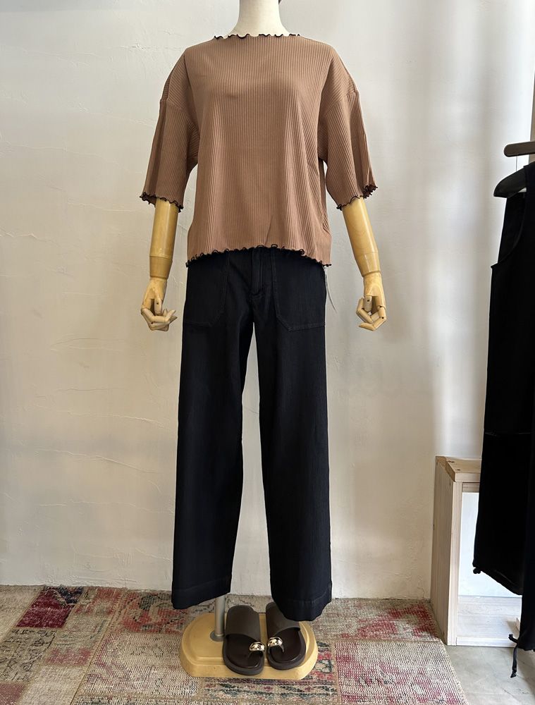 接触冷感ベイカーデニム インディゴ