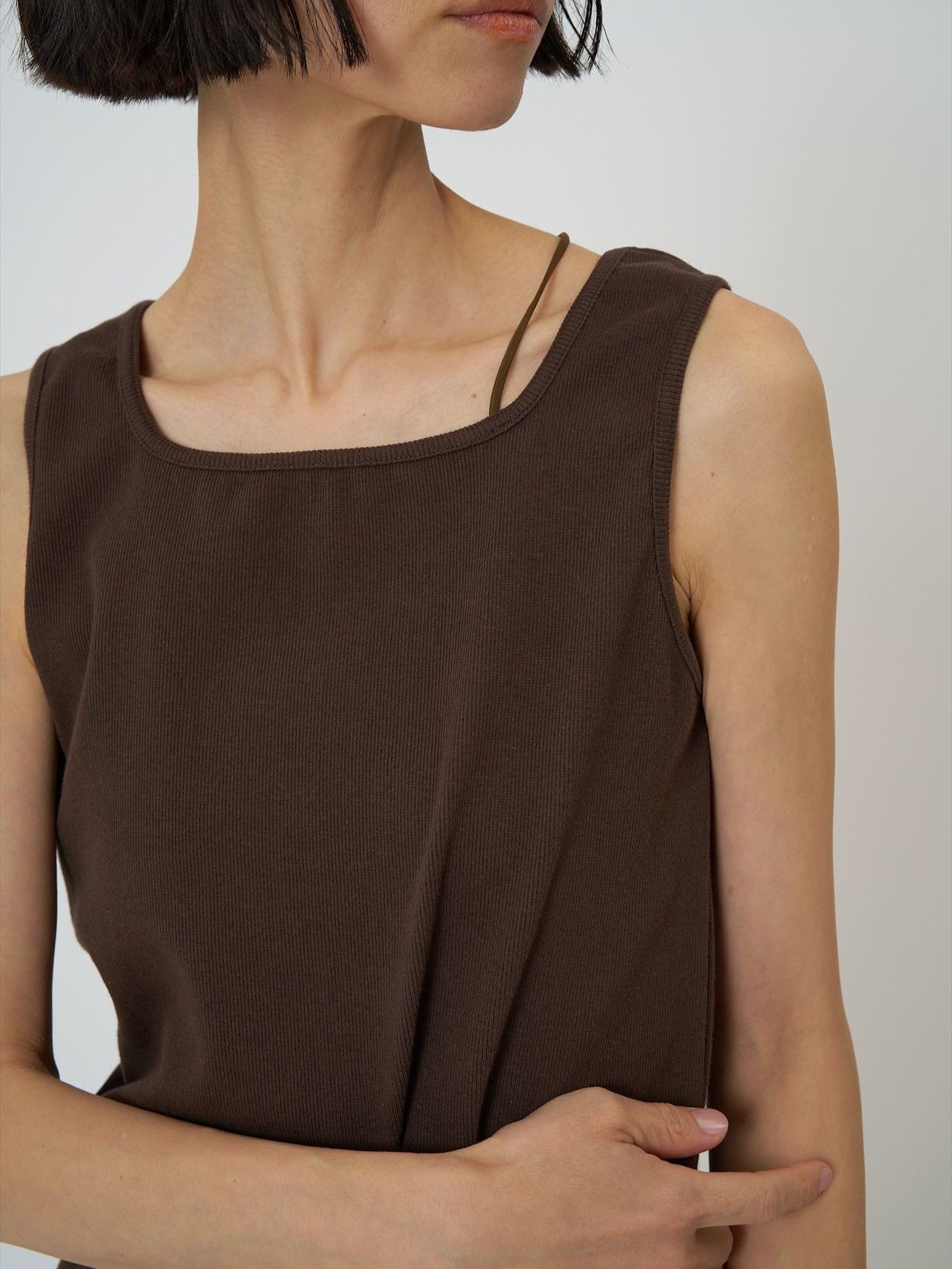 [8961-109KK] ナローコードデザインタンク ブラック