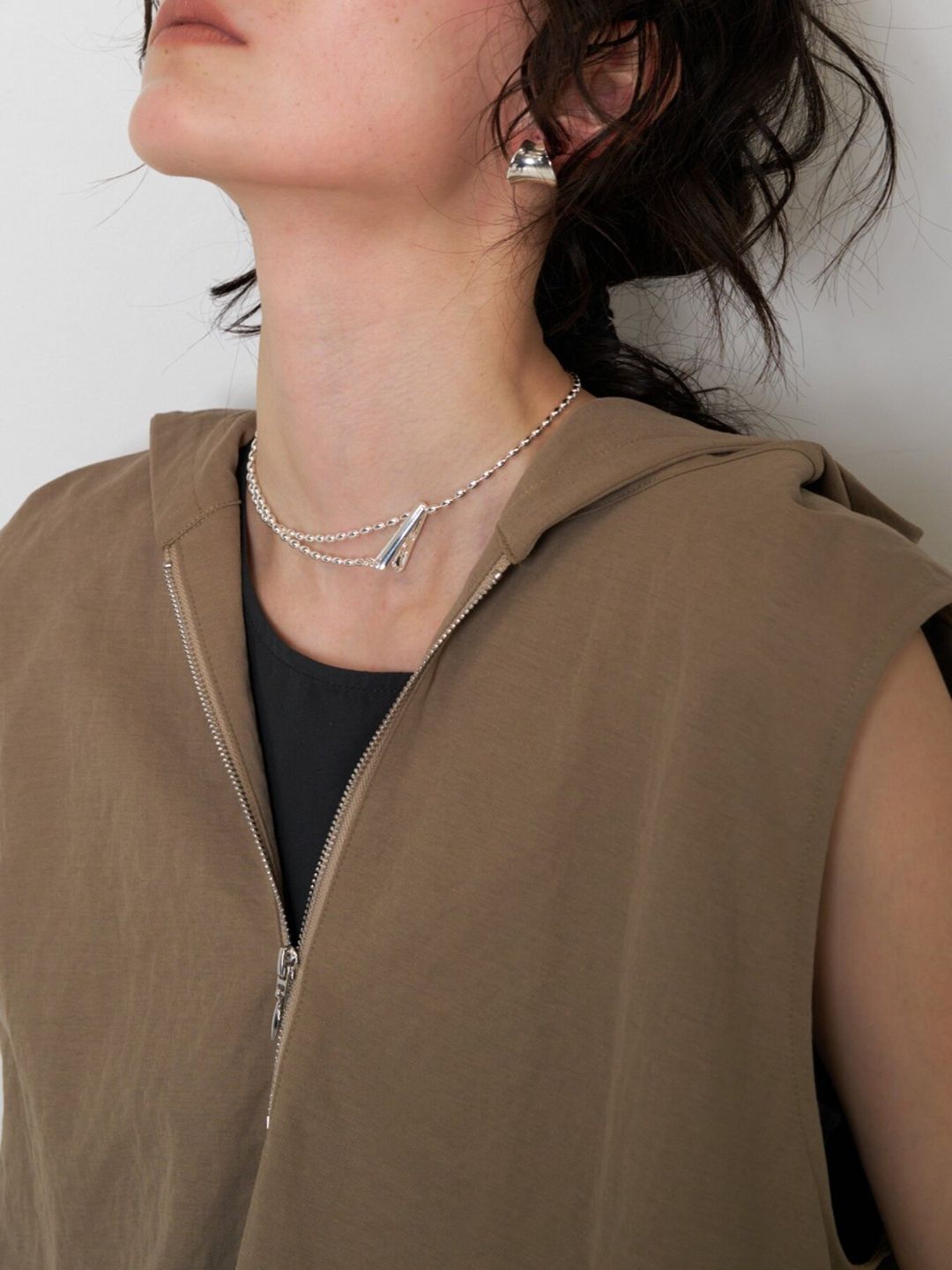 [8863-707GL] カノコフーディジレ ベージュ