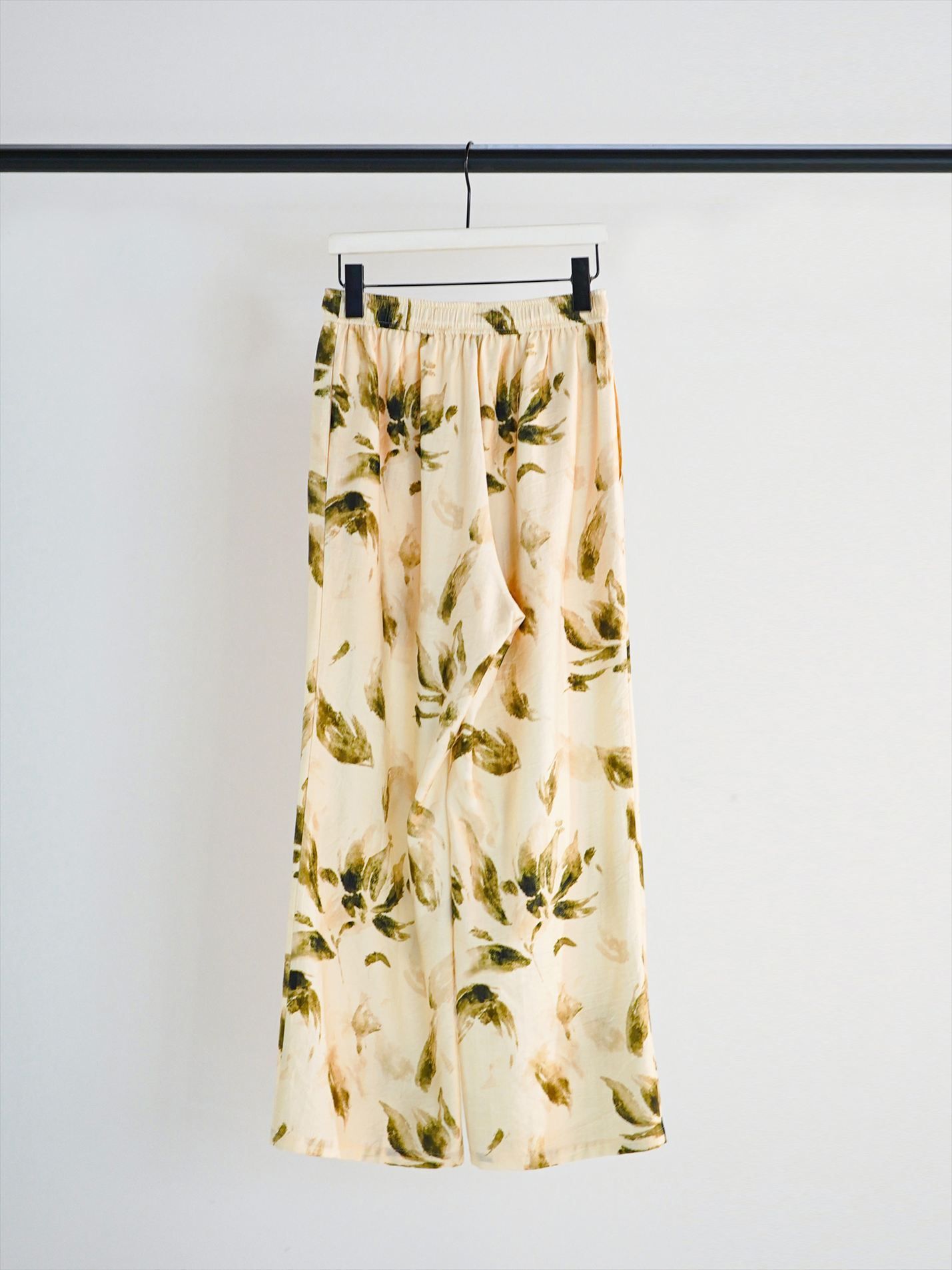 [3961-020KK] フラワープリントイージーPT イエロー