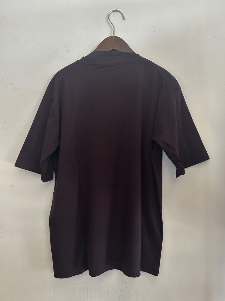 3DグリッターロゴTシャツ ダークブラウン