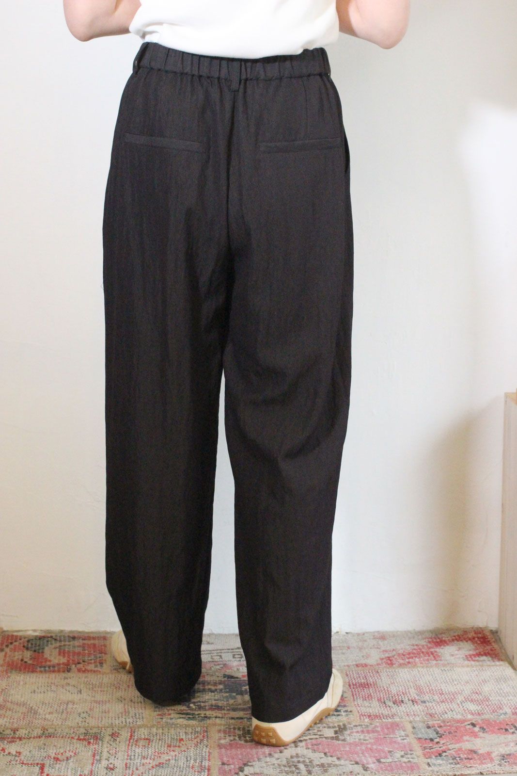 [3861-008KK] リラックスツイルタックPT ブラック