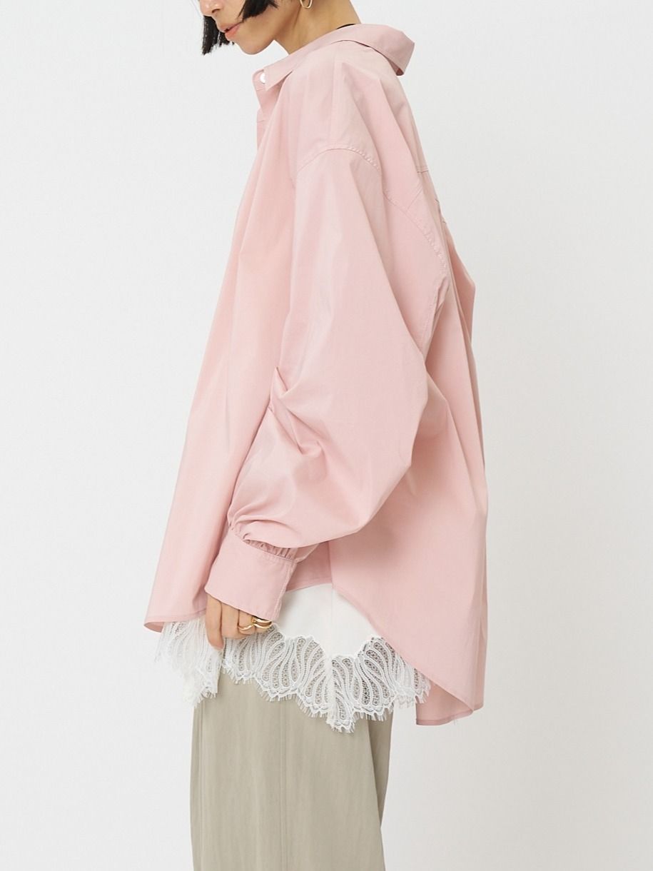 [1261-017KK] タックボリュームスリーブSH ピンク