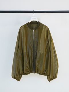 [4861-003KK] シアーチンツブルゾン カーキ