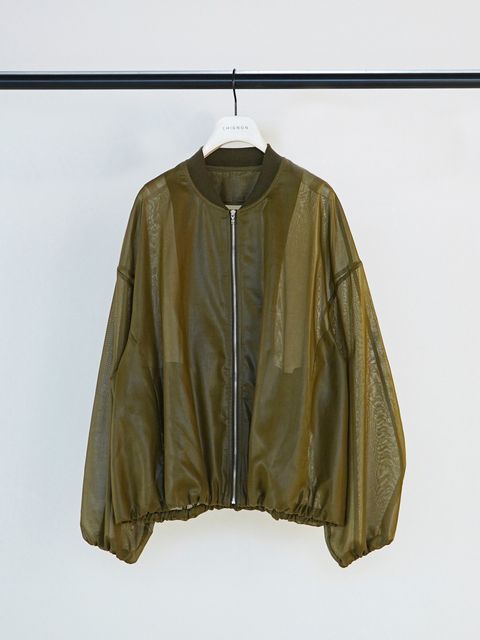 [4861-003KK] シアーチンツブルゾン カーキ