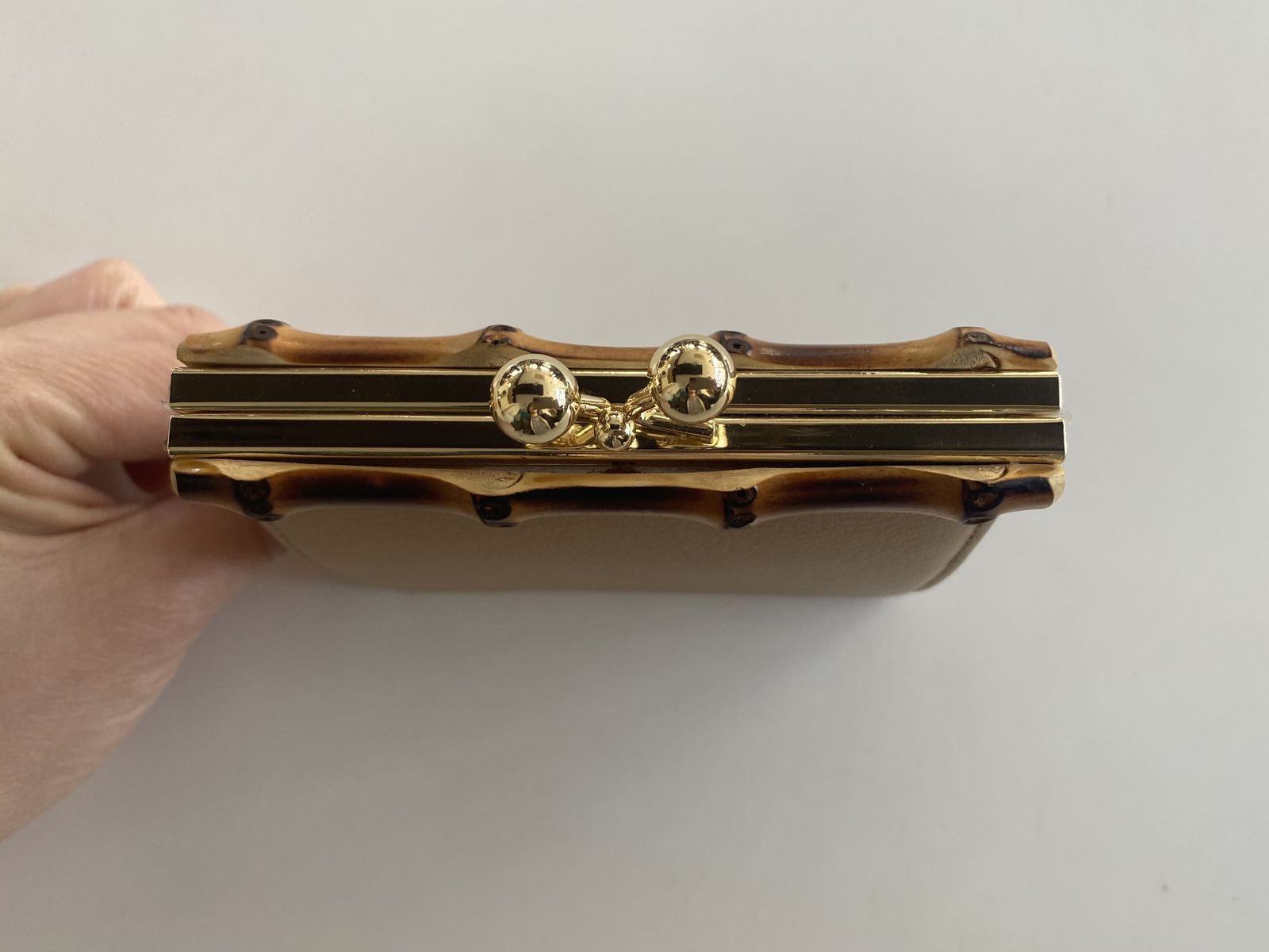 BAM SHORT WALLET がま口 モカ
