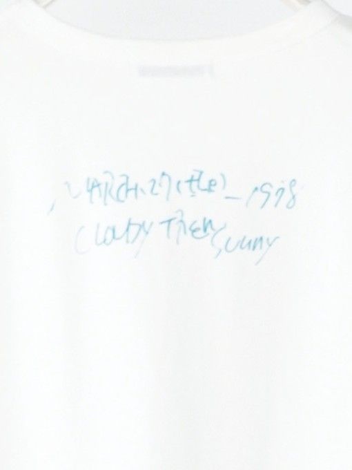 [8462-404KK] ラフスケッチプリントフレンチ ホワイト