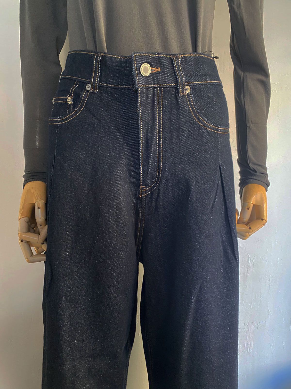 10ozポケットタック デニムパンツ ワンウォッシュ