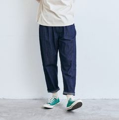 8ozムラデニムコージーパンツ インディゴ