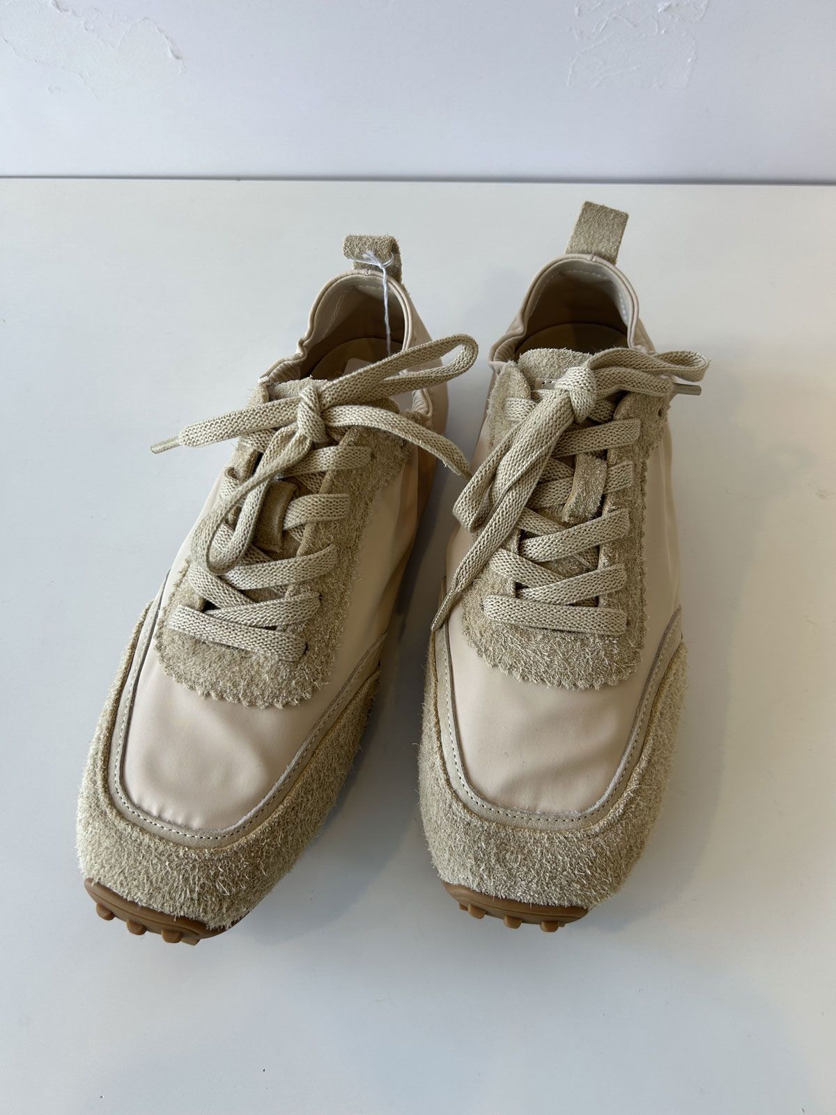 ワッフルソールスニーカー ベージュ