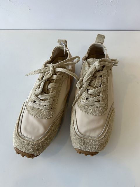 ワッフルソールスニーカー ベージュ