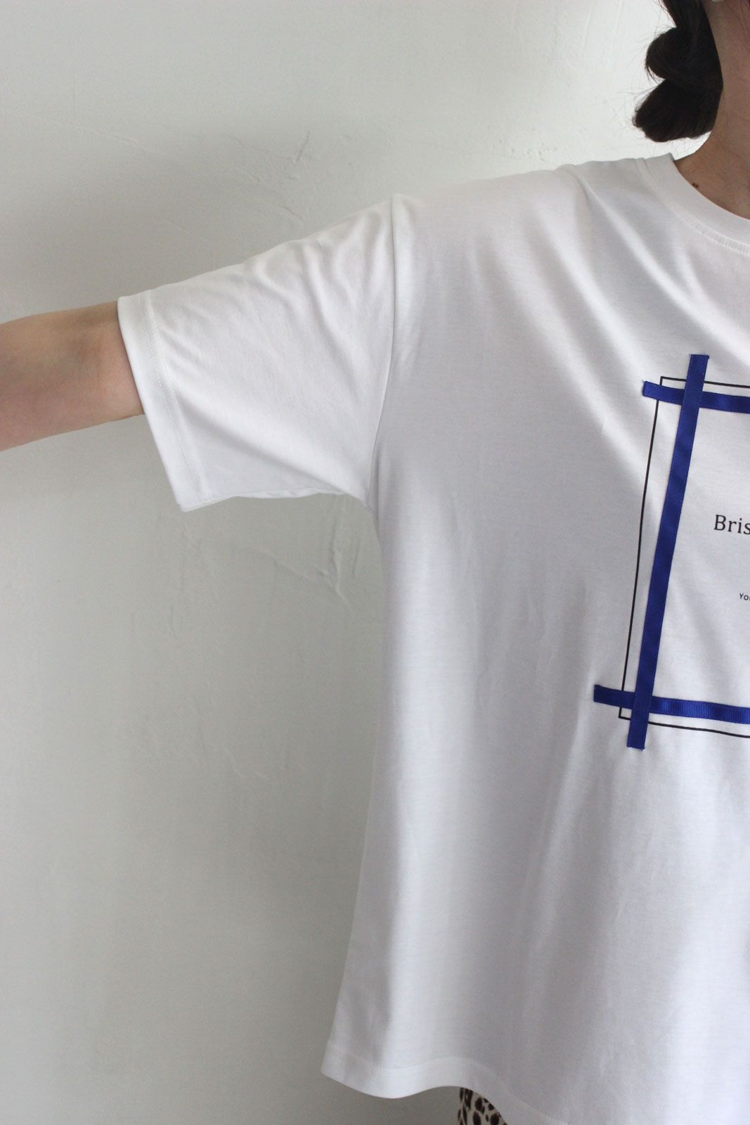 グログランテープTシャツ ホワイト