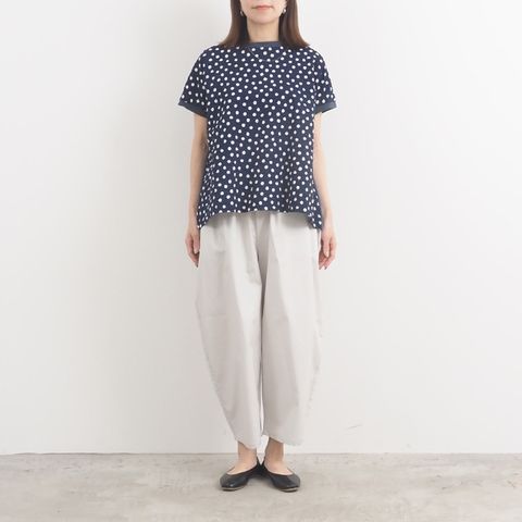 タイプライターエッグパンツ グレージュ